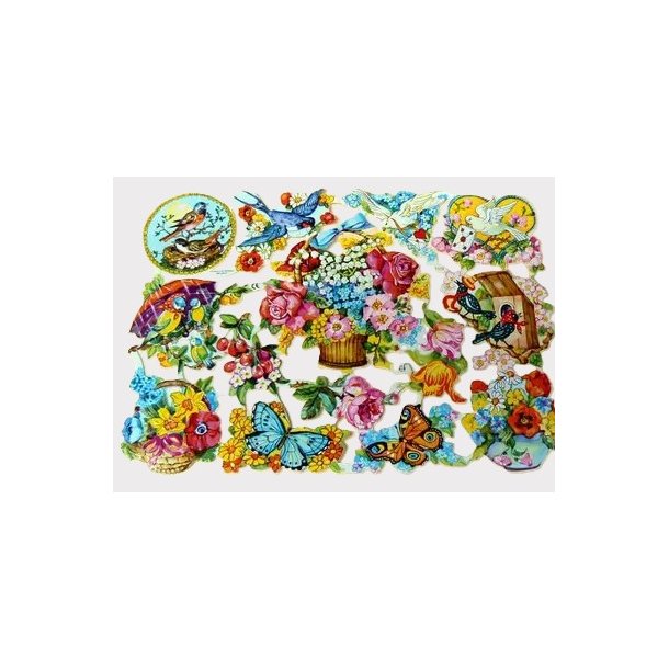 EF 7110 V�ryre fugler og v�rblomster