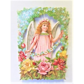 Vindusdekorasjon 7-816 Engel i Rosebue