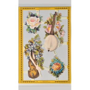 MPL A77 GOLDEN SERIES Blomster/mandolin/fiolin