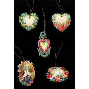 Blomster/Hjerter Merkelapper EF  1-230