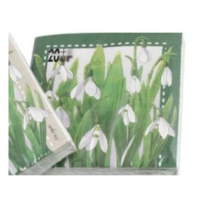 SERVIETTER SNKLOKKER GRNN KANT