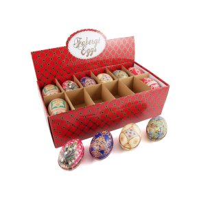 Faberg Faberge Pskeegg Metall (NB 1 stk)