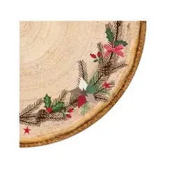 SERVIETTER RUNDE JULEKRANS 12-pk