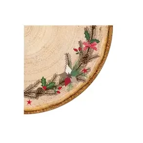 SERVIETTER RUNDE JULEKRANS 12-pk