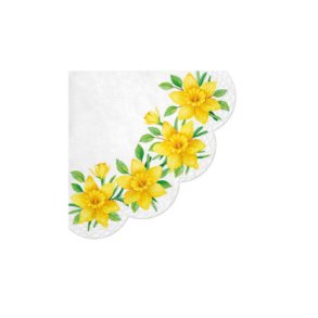 Serviett Daffodil, rund
