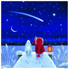 GOD JUL MOTIV 5, Stjernenatt, FIRKANT 29x29