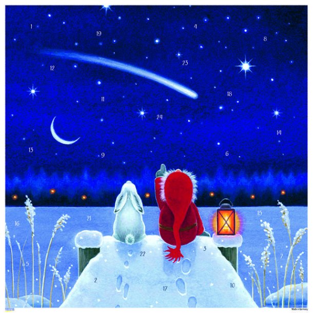 GOD JUL MOTIV 5, Stjernenatt, FIRKANT 29x29