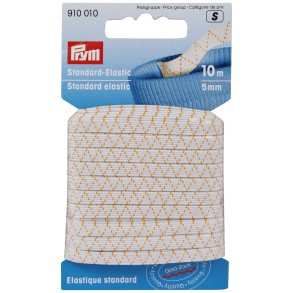 Standard Elastikk (strikk) 5mm, 10 m Hvit