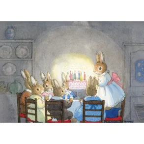 POSTKORT MARGARET TEMPEST: BURSDAGSFESTEN