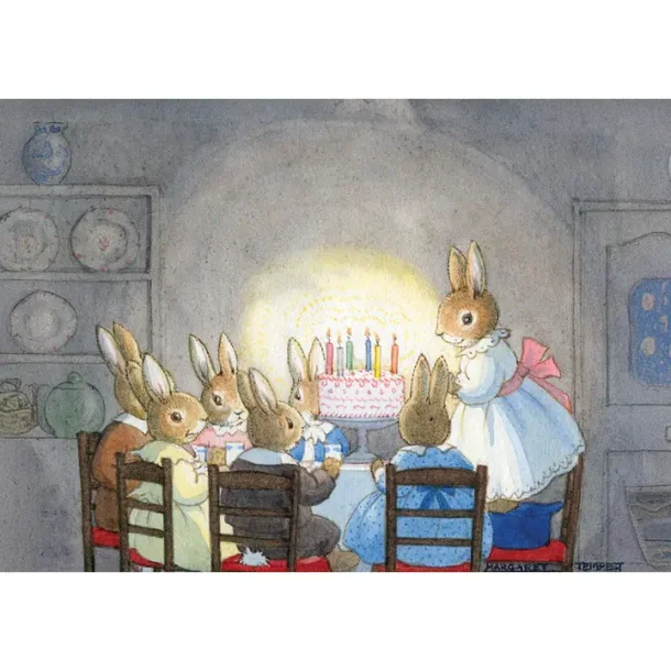 POSTKORT MARGARET TEMPEST: BURSDAGSFESTEN