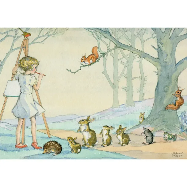 MOLLY BRETT POSTKORT; HVEM SKAL JEG TEGNE?