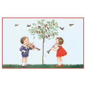 NOSTALGIKORT  MUSIKK�VELSE UNDER FUGLETREET