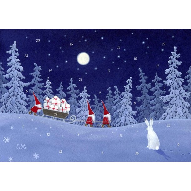 A4 GOD JUL SMNISSER MED FULL SLEDE FRJULSNATT