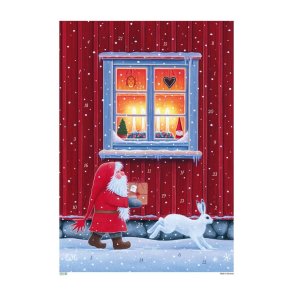 A4 GOD JUL PAKKENISSEN OG DEN STORE VINTERHVITE HAREN