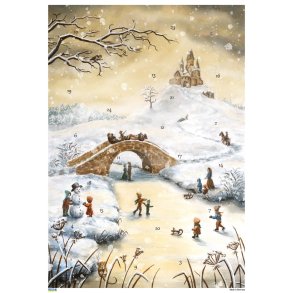 A4 WHITE CHRISTMAS BROEN OG SLOTTET