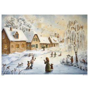 A4 WHITE CHRISTMAS UTE I NABOLAGET