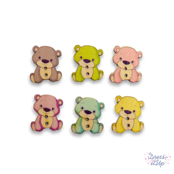 KNAPPEMIX  BEARY SWEET 6 stk TREKNAPPER