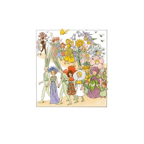 ELSA BESKOW: BLOMSTERFEST I HAGEN 10x15cm