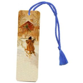 Bokmerke Carl Larsson Brita med sparksttting.