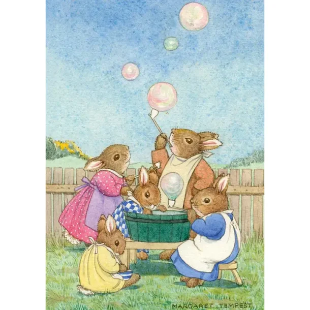 POSTKORT MARGARET TEMPEST; S�PEBOBLER