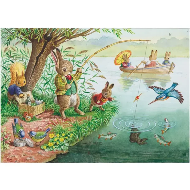 POSTKORT RACEY HELPS; �RETS FANGST