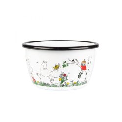 MUMMI EMALJE KOPP OG SK�L, HAPPY FAMILY, liten