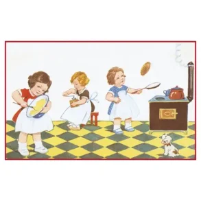 NOSTALGIKORT  PANNEKAKEKOKKER