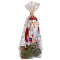 FOLIA BIO CELLOFANPOSE MED JULEMOTIV I GULL  18x30 cm (no293)