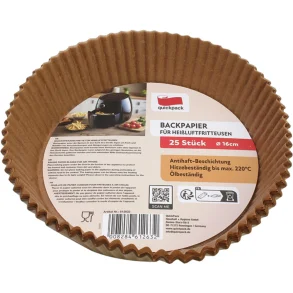 BAKEPAPIR/FORMER FOR AIRFRYER 16 cm, 25 pk
