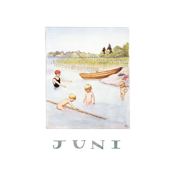 Postkort Elsa Beskow Juni