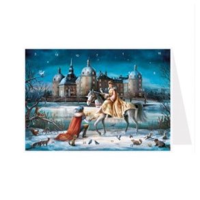 KALENDERKORT SLOTT 2 Askepott, m/konvolutt (no 4330)