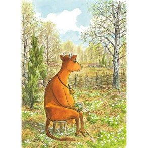 MAMMA M� I HVITVEISENGA 10x15 cm