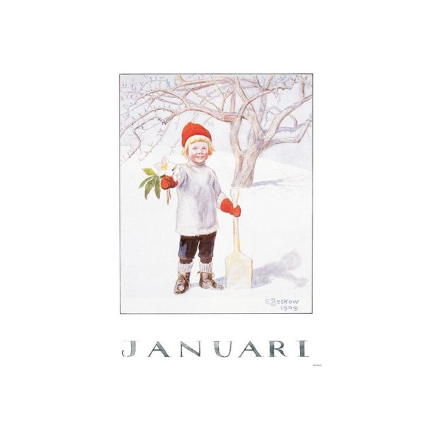 ELSA BESKOW JANUAR, MNEDSBILDE A4