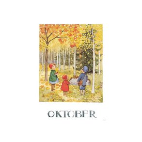 ELSA BESKOW OKTOBER, M�NEDSBILDE A4