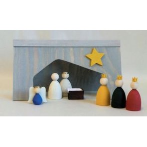 JULEKRYBBE I TRE, Gr fra Spegels