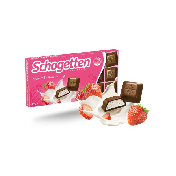 SCHOGETTEN SJOKOLADE JORDBR YOGHURT 100g