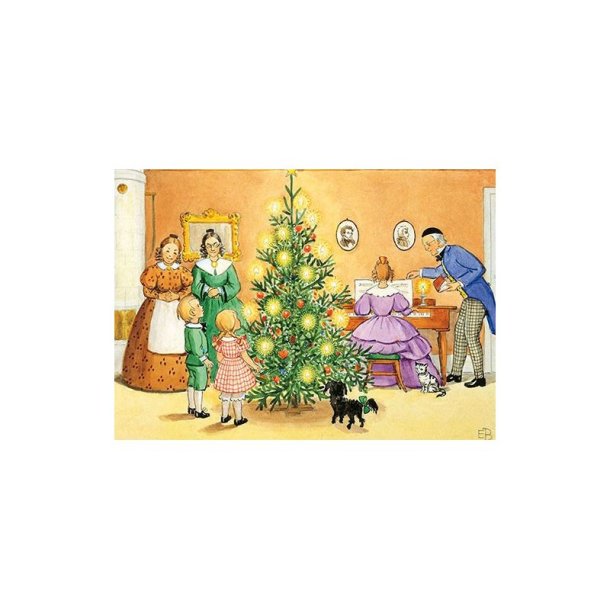 ELSA BESKOW "PETTER OG LOTTAS JUL" Postkort 10x15