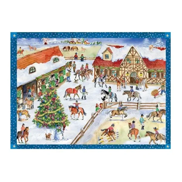 JUL P� RIDESKOLEN 35,5 x 26,5cm