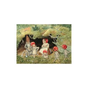 ELSA BESKOW: NISSEBOBARNA HJEMME (Tomtebobarnen hemma) 10 x 15 cm