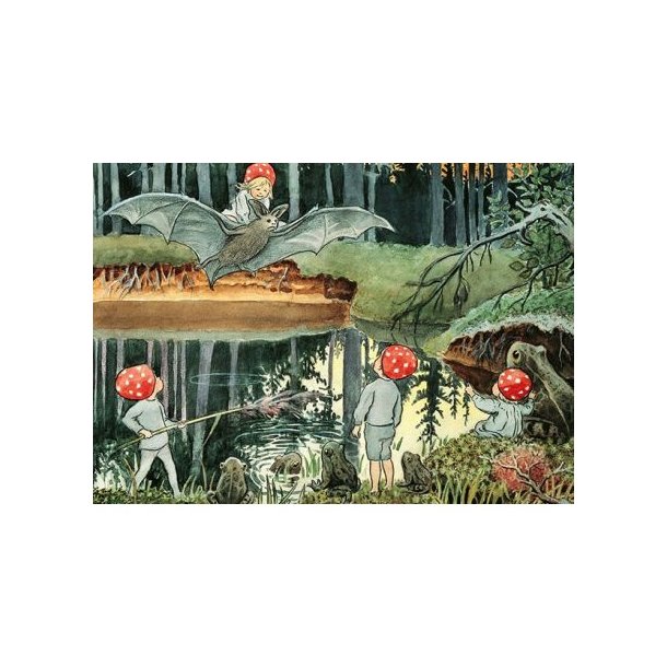 ELSA BESKOW: NISSEBOBARNA VED TJERNET (Tomtebobarnen vid tj�rnen)